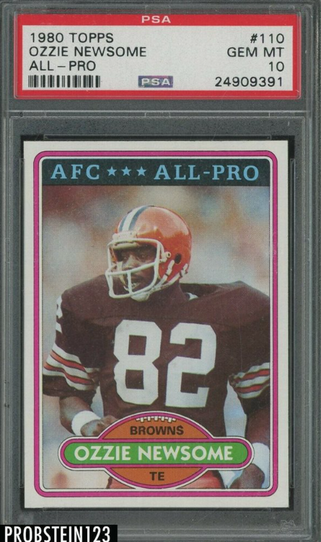 1980 Topps Football All-Pro Ozzie Newsome Browns HOF Rookie Card