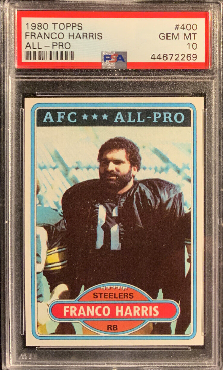 1980 Topps Franco Harris Pittsburgh Steelers Rookie Card