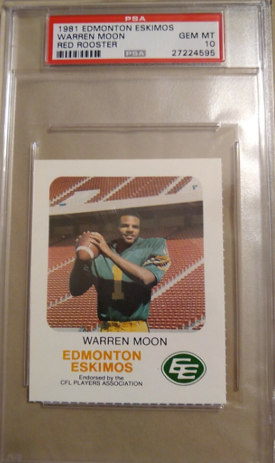 1981 Red Rooster Warren Moon RC Rookie