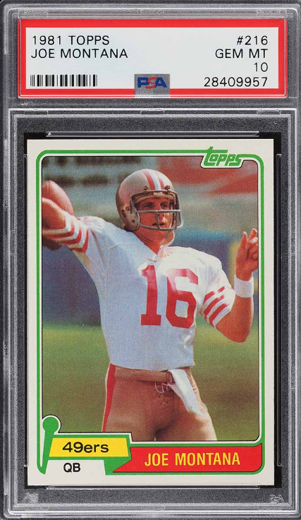 Most Valuable Joe Montana Football Cards