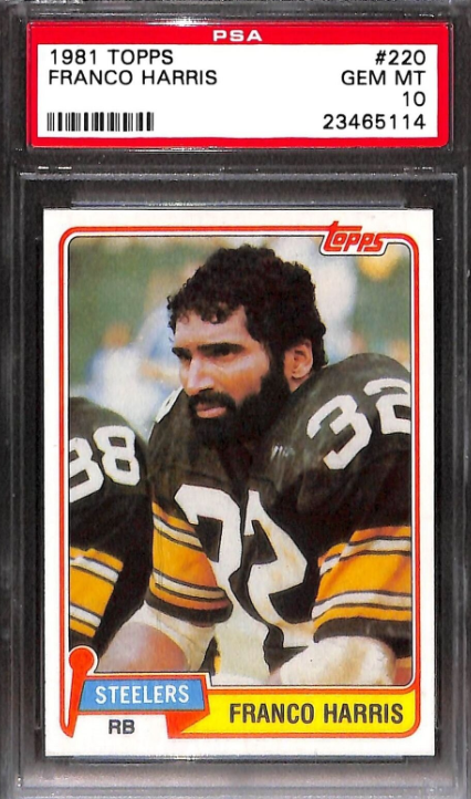 1981 Topps Franco Harris Rookie Card