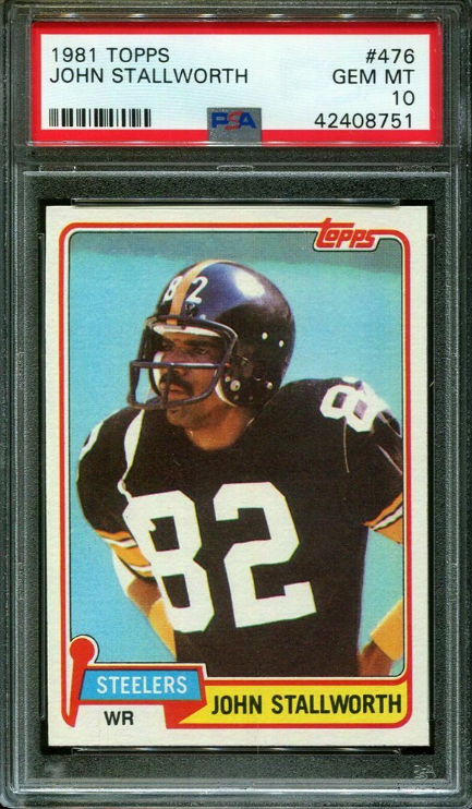 1981 Topps John Stallworth Steelers Hof Rookie Card