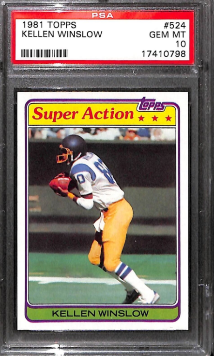 1981 Topps Kellen Winslow Rookie Card