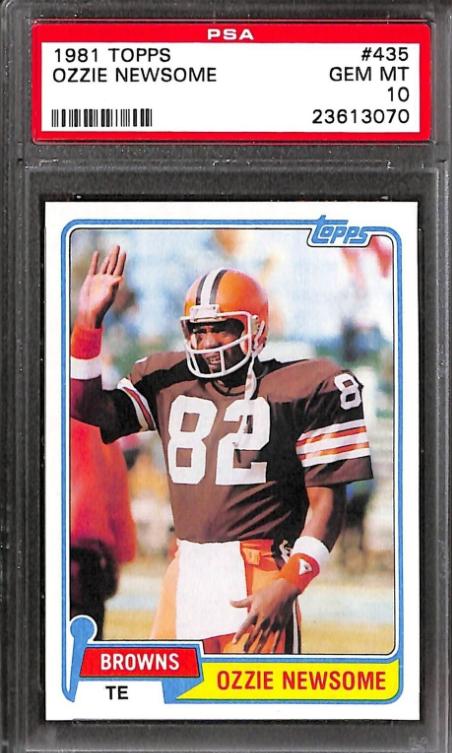 1981 Topps Ozzie Newsome Rookie Card