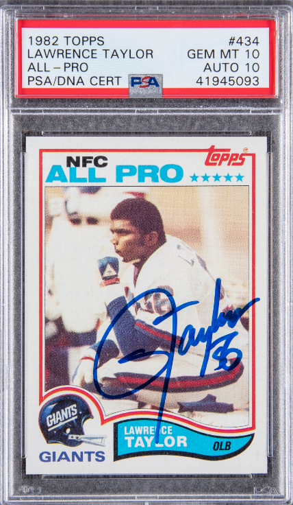 Most Valuable Lawrence Taylor Football Cards