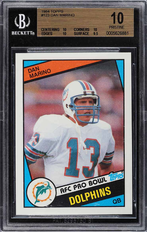 1984 Topps Football Dan Marino Rookie Rc