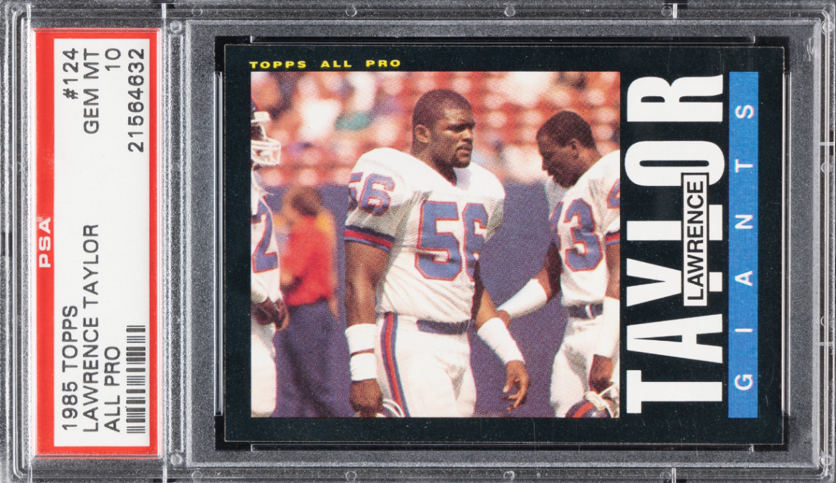 1985 Topps Football Lawrence Taylor All-Pro Rookie Card