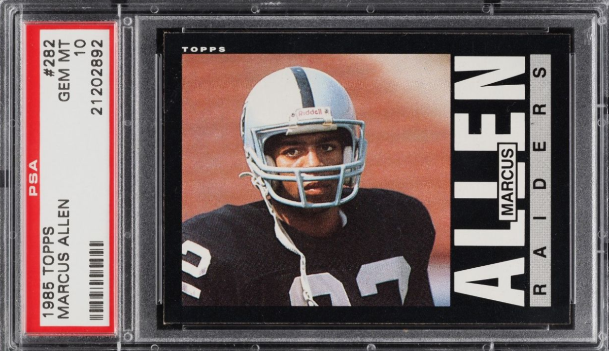 1985 Topps Football Marcus Allen Rookie Card