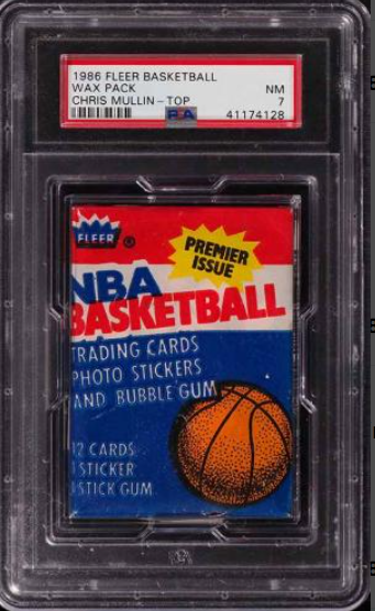 1986 Fleer Basketball Wax Pack w/ Chris Mullin ROOKIE