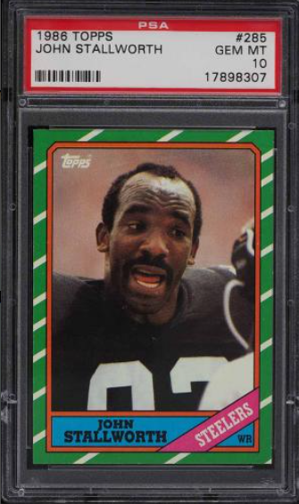 1986 Topps Football SETBREAK John Stallworth Rookie Card