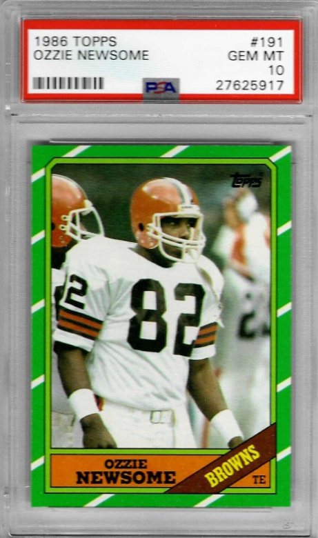 1986 Topps Ozzie Newsome Rookie Card