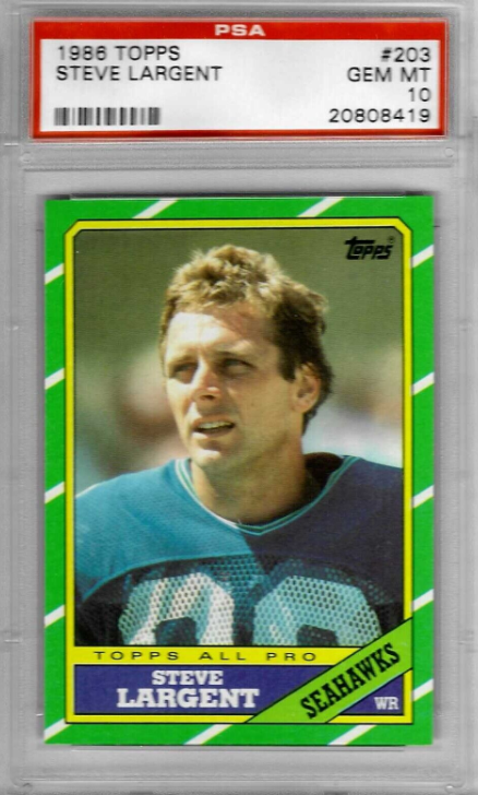 1986 Topps Steve Largent Rookie Card