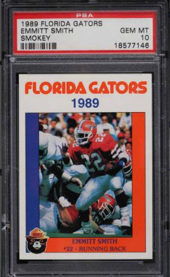 1989 Florida Gators Smokey Emmitt Smith Rookie Rc