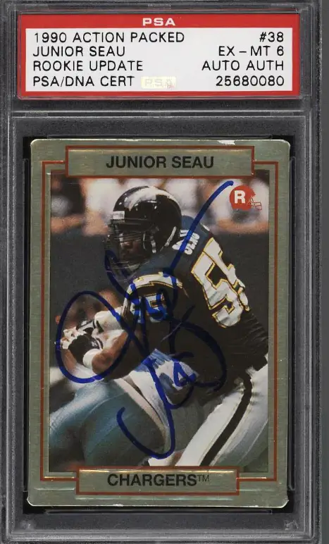 1990 Action Packed Junior Seau Rookie Rc
