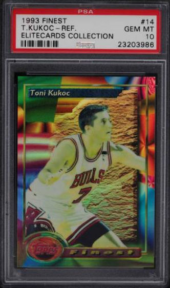 1993 Finest Refractor Toni Kukoc ROOKIE RC 