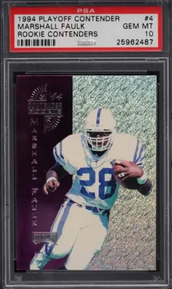 1994 Playoff Contenders Marshall Faulk ROOKIE RC