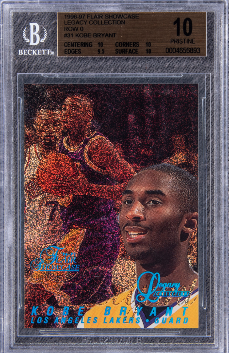 1996-97 Flair Showcase Legacy Collection Kobe Bryant Rookie Card 