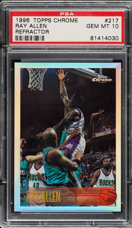 1996 Topps Chrome Refractor Ray Allen ROOKIE Card