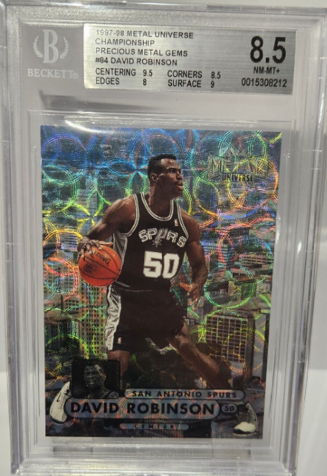 1997-98 Championship Precious Metal Gems David Robinson Rookie Card