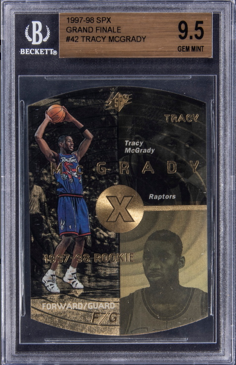 1997-98 SPx Grand Finale Tracy McGrady Rookie Card