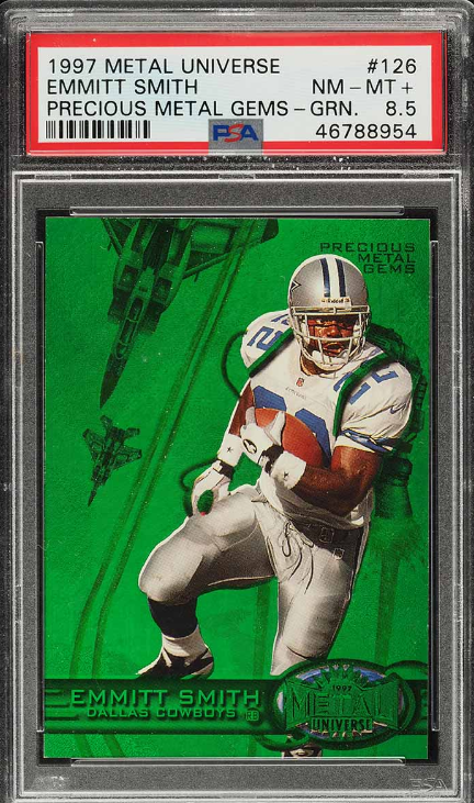 Most Valuable Emmitt Smith Football Cards