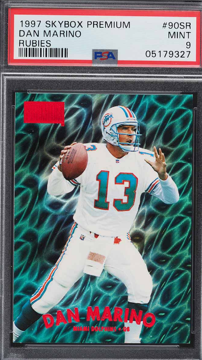 1997 Skybox Premium Rubies Dan Marino Rookie Card