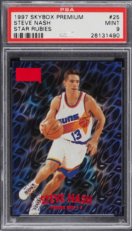 1997 Skybox Premium Star Rubies Steve Nash Rookie Card