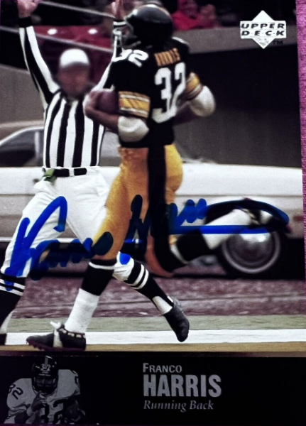 1997 Upper Deck Legends Autograph Franco Harris Rookie Card