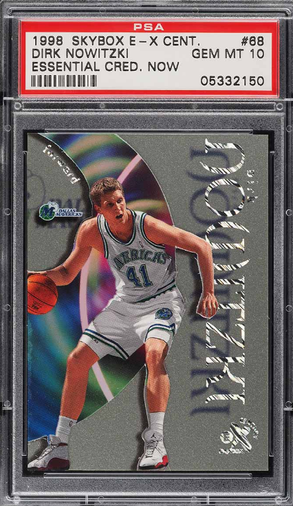 1998 E-X Century Essential Credentials Now Dirk Nowitzki ROOKIE 