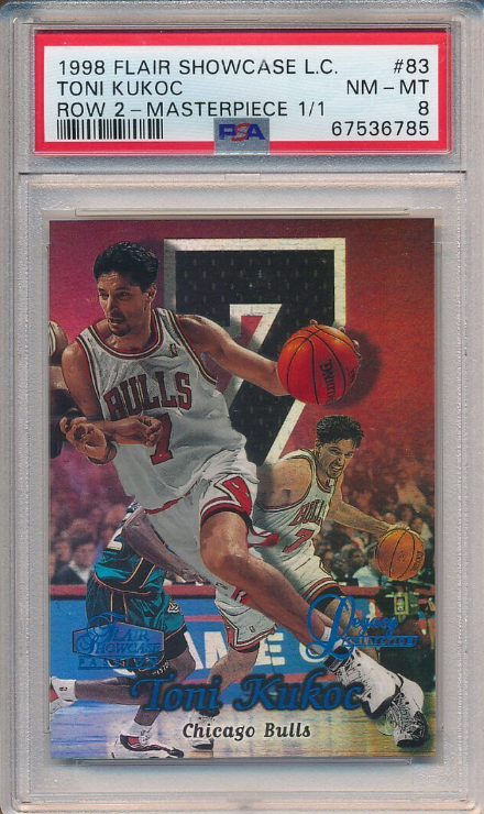 1998 Flair Showcase Legacy Collection Masterpiece Toni Kukoc 1/1 Rookie Card