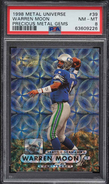 1998 Metal Universe Precious Metal Gems PMG Warren Moon Rookie Card