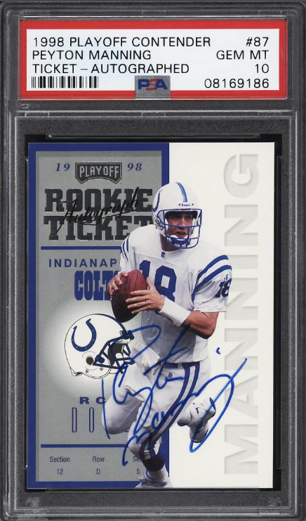 Most Valuable Peyton Manning Football Cards