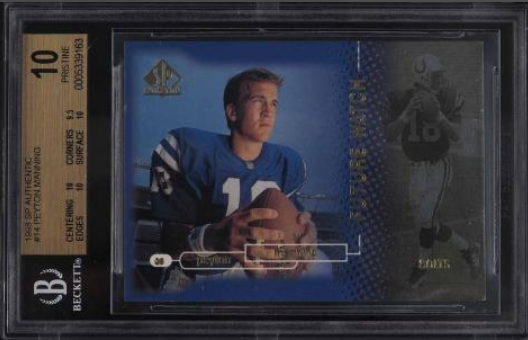 1998 SP Authentic Peyton Manning ROOKIE RC