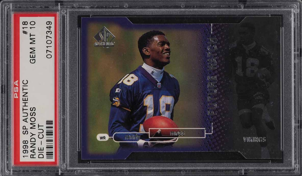 1998 SP Authentic Randy Moss Rookie Rc