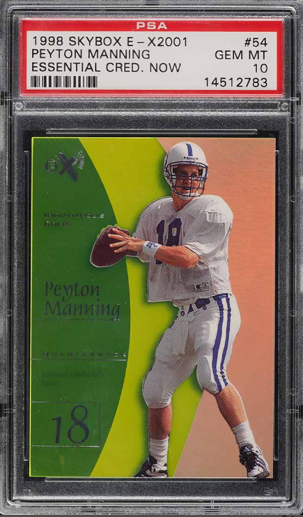 1998 Skybox E-X2001 Essential Credentials Now Peyton Manning ROOKIE Card