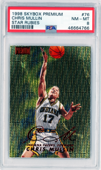 1998 Skybox Premium Chris Mullin Star Rubies Rookie Card