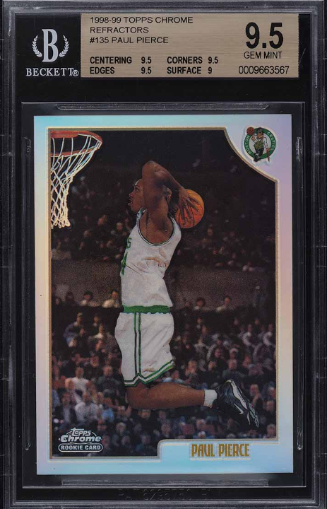 1998 Topps Chrome Refractor Paul Pierce ROOKIE RC