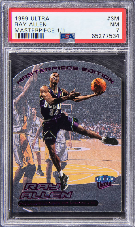 1999-00 Fleer Ultra Masterpiece Ray Allen Rookie Card