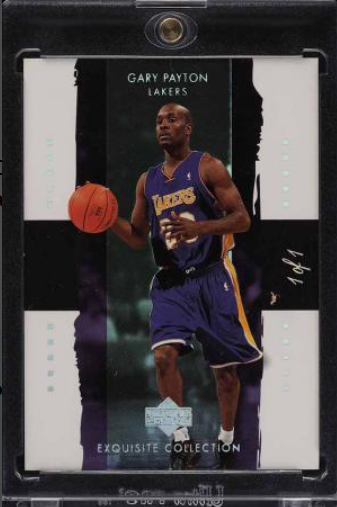 2003 Exquisite Collection Rainbow Gary Payton 1/1 Rookie Card