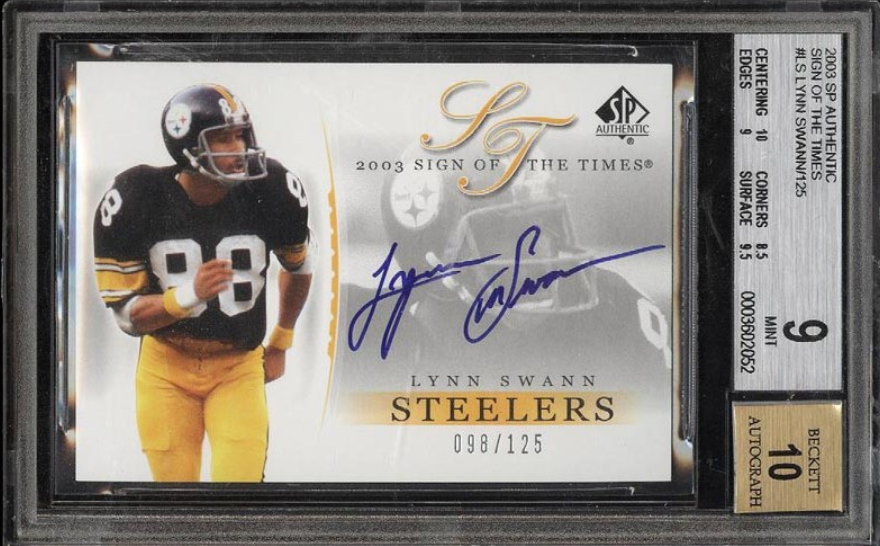 2003 SP Authentic Sign Of The Times Lynn Swann AUTO Rookie Card