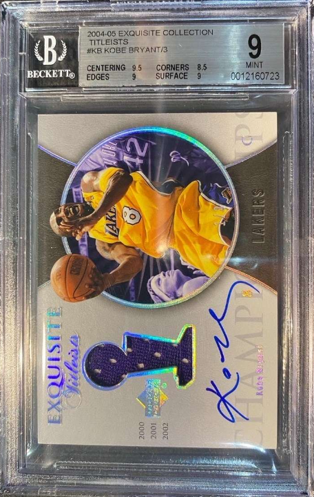 2004-05 Exquisite Collection Titleists Kobe Bryant Rookie Card