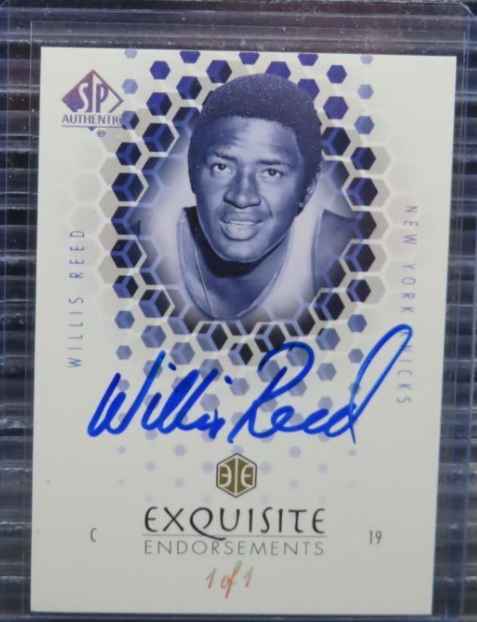 2004-05 SP Authentic Willis Reed Exquisite Endorsements Masterpiece Auto