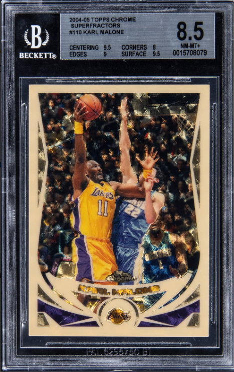 2004-05 Topps Chrome SuperFractor Karl Malone