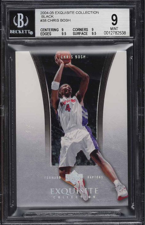 2004 Exquisite Collection Black Chris Bosh 1/1 Rookie Card