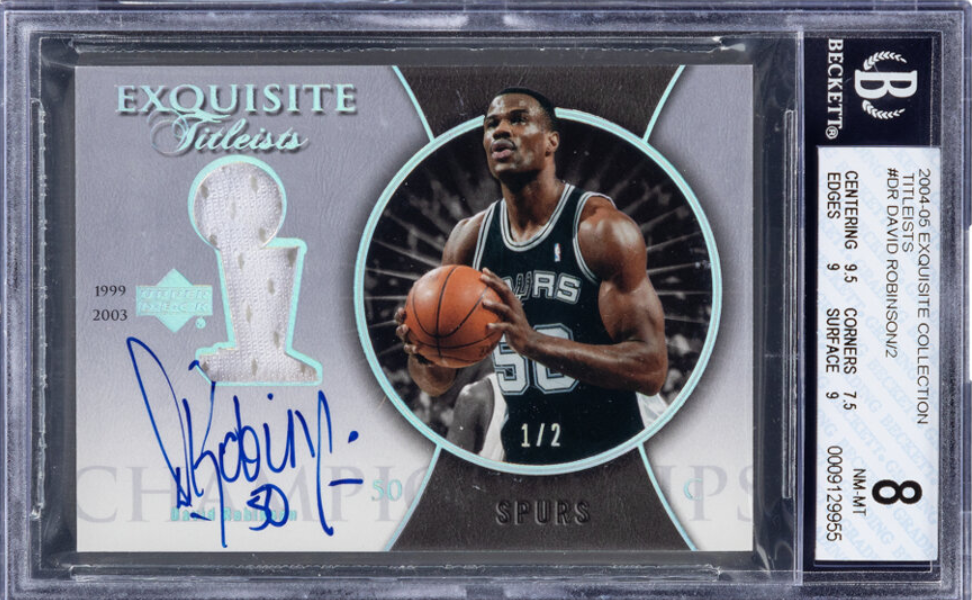 2004 Upper Deck Exquisite Collection David Robinson Rookie Card