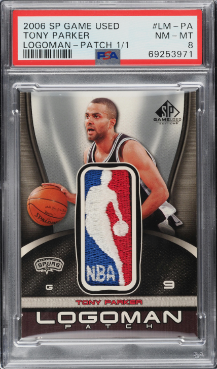 2006 SP Game Used Tony Parker LOGOMAN PATCH 1/1 Rookie Card