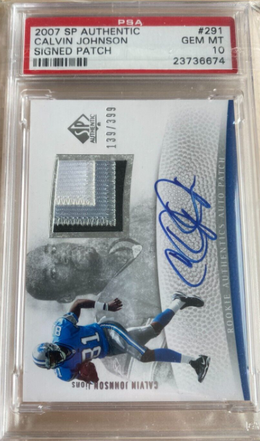 2007 SP Authentic Calvin Johnson Auto Rookie