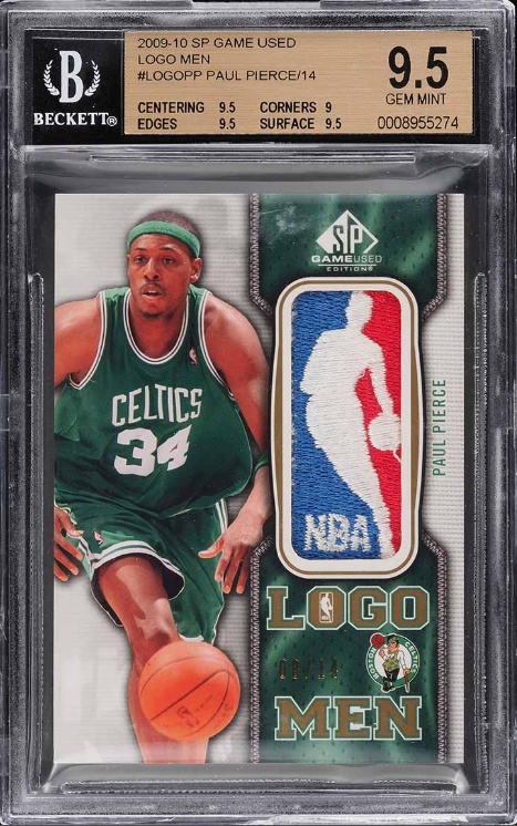 2009 SP Game Used Paul Pierce LOGOMAN PATCH Rookie Card