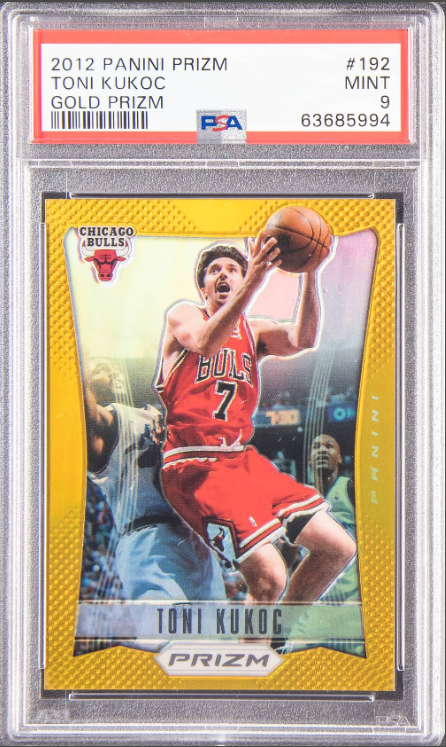 2012-13 Panini Prizm Gold Prizm Toni Kukoc Rookie Card