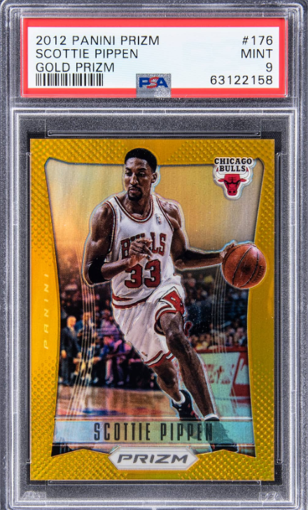 2012 Panini Prizm Basketball Gold Prizm Scottie Pippen Rookie Card